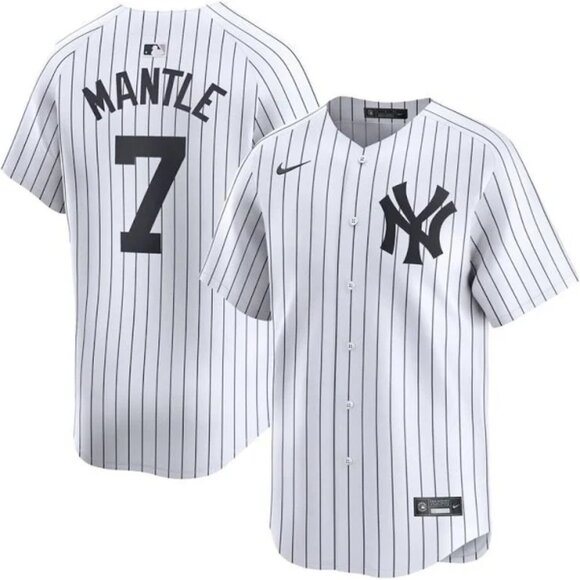 Mens Youths Kids Womens Mickey Mantle White Stitched Jersey